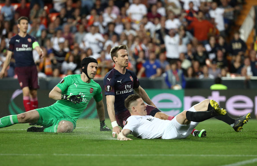 Las mejores fotos del partido de vuelta de semifinales de Europa League disputado en Mestalla