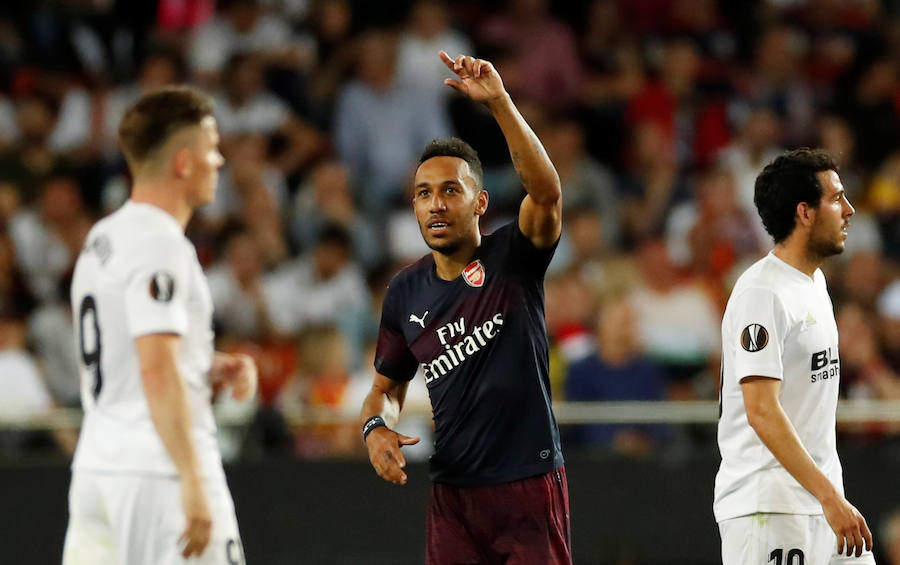 Las mejores fotos del partido de vuelta de semifinales de Europa League disputado en Mestalla