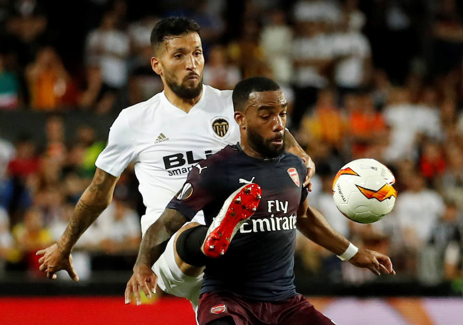 Las mejores fotos del partido de vuelta de semifinales de Europa League disputado en Mestalla