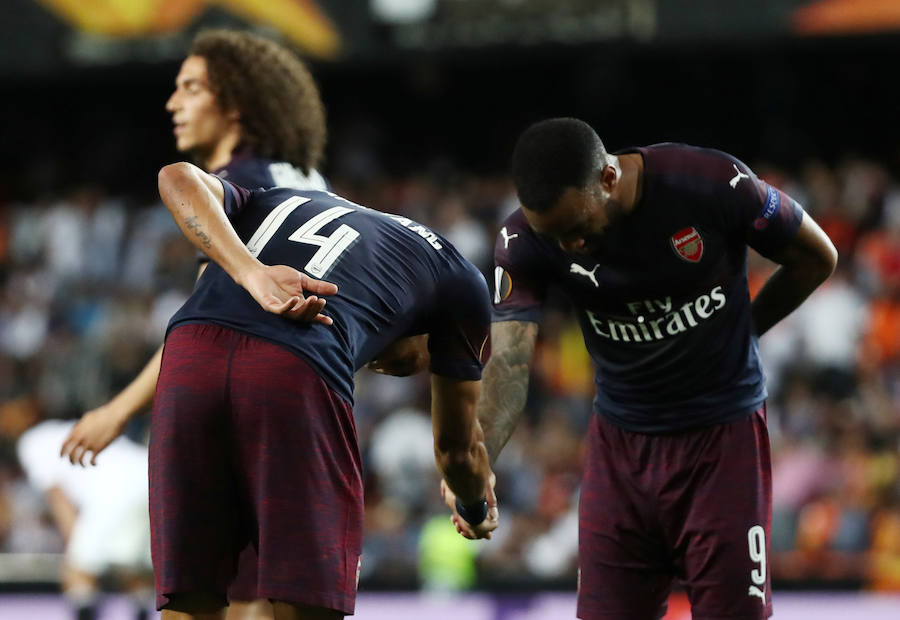 Las mejores fotos del partido de vuelta de semifinales de Europa League disputado en Mestalla