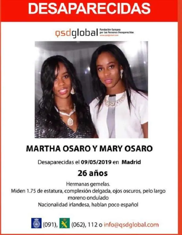 Aparecen con pocas horas de diferencia las dos gemelas desaparecidas en Madrid desde la semana pasada