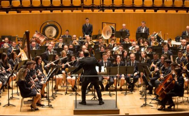 Banda de Godelleta, en el Palau de la Música.