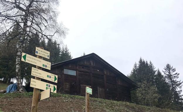 Cabaña en la que vivía el etarra 'Josu Ternera' en los Alpes franceses.