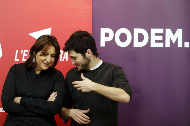 Pérez Garijo y Estañ, cuando firmaron la alianza electoral para las elecciones autonómicas. 