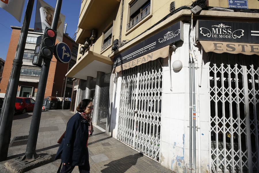 Fotos: Cierre de negocios y comercios en Valencia