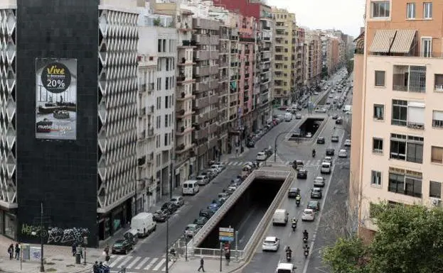 Avenida Pérez Galdós de Valencia. 