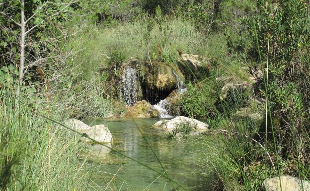 Nacimiento del río Fraile en el Macizo del Caroig. 