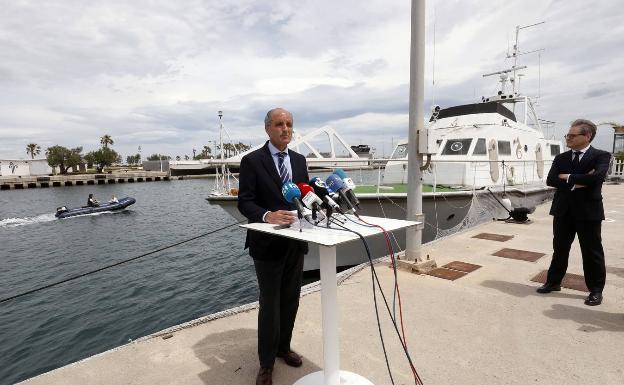 El expresidente, durante una rueda de prensa en la que se defendió de la F-1. 