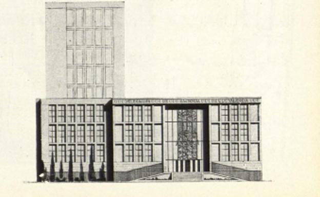 Imagen principal - Diferentes proyectos presentados para la construcción de la Delegación de Hacienda en Valencia.