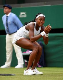 Imagen secundaria 2 - Cori Gauff, en su partido con Venus.