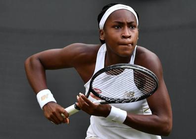 Imagen secundaria 1 - Cori Gauff, en su partido con Venus.