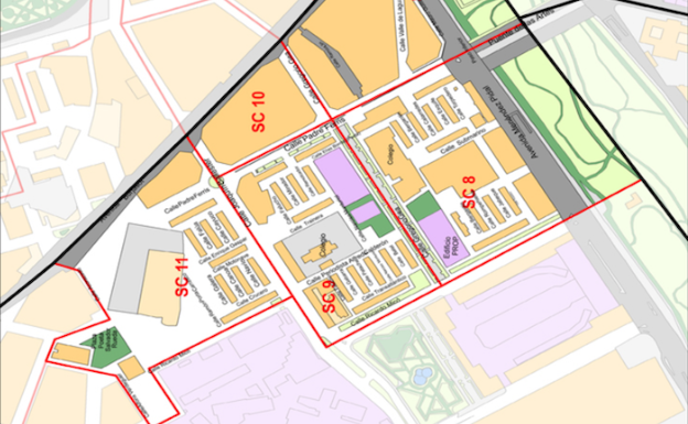 Mapa del barrio La Luz.