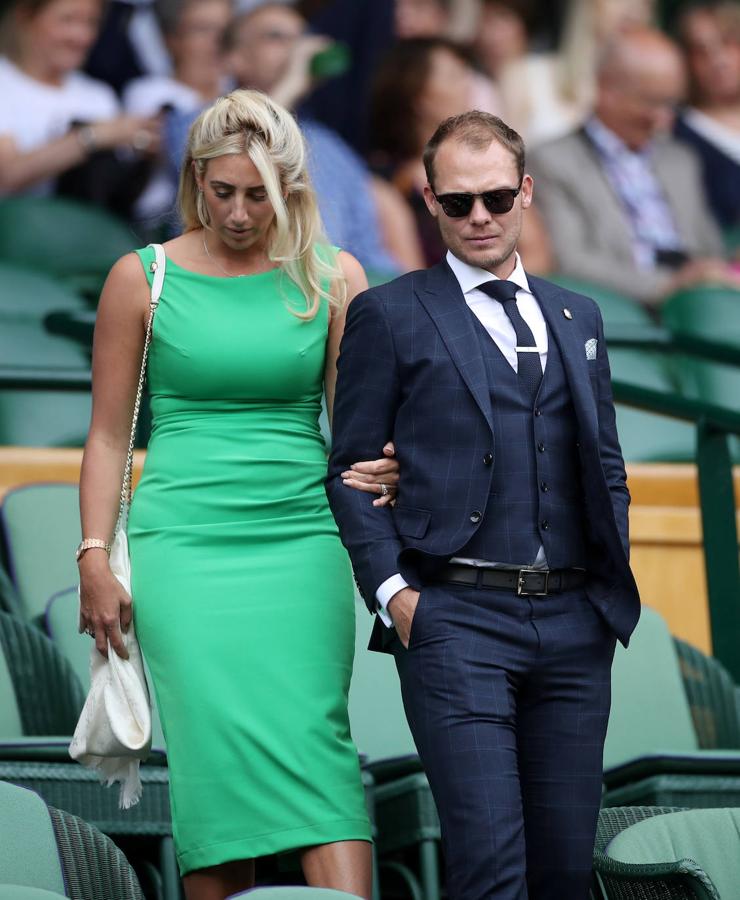 El jugador de golf Danny Willett y su mujer Nicole Willett.