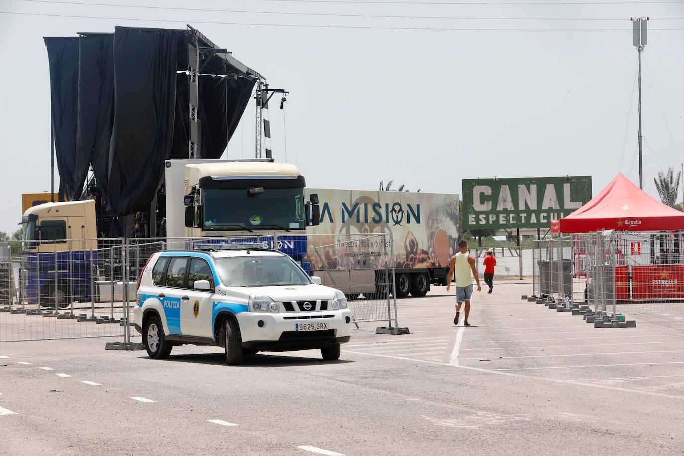 Fotos: Preparativos del festival Marenostrum 2019