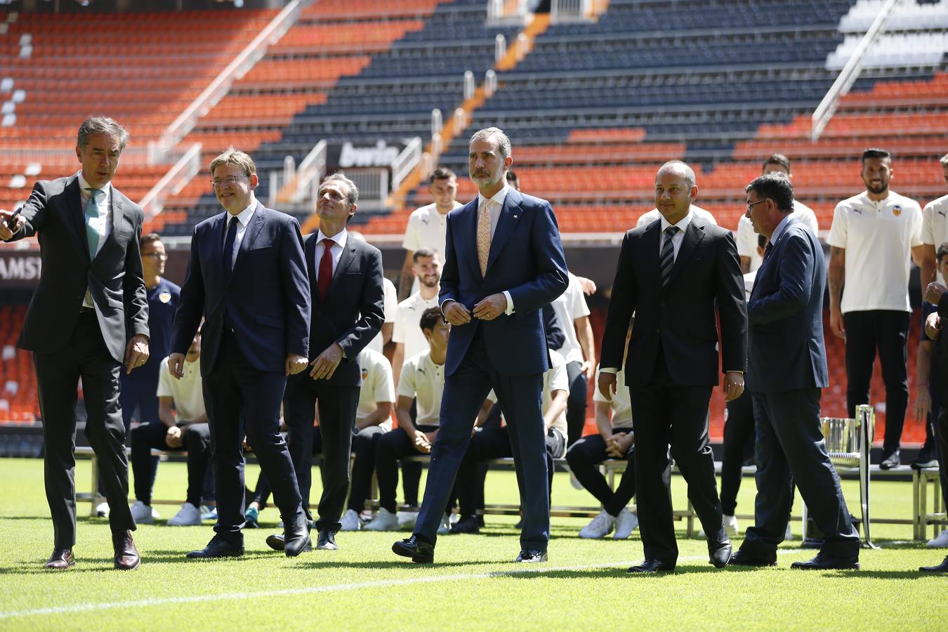 El rey Felipe VI y el Valencia CF han celebrado heste lunes un acto en Mestalla con motivo del Centenario del club. 