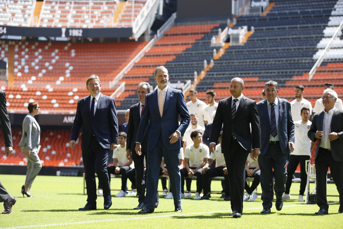 El rey Felipe VI y el Valencia CF han celebrado heste lunes un acto en Mestalla con motivo del Centenario del club. 