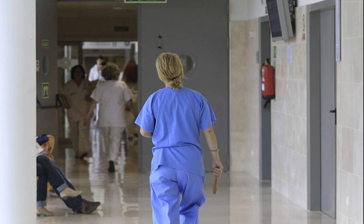 Personal sanitario trabaja en el hospital La Fe. 