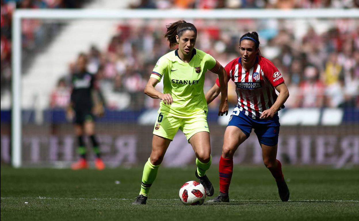 Un lance del Atlético-Barcelona de la pasada campaña. 