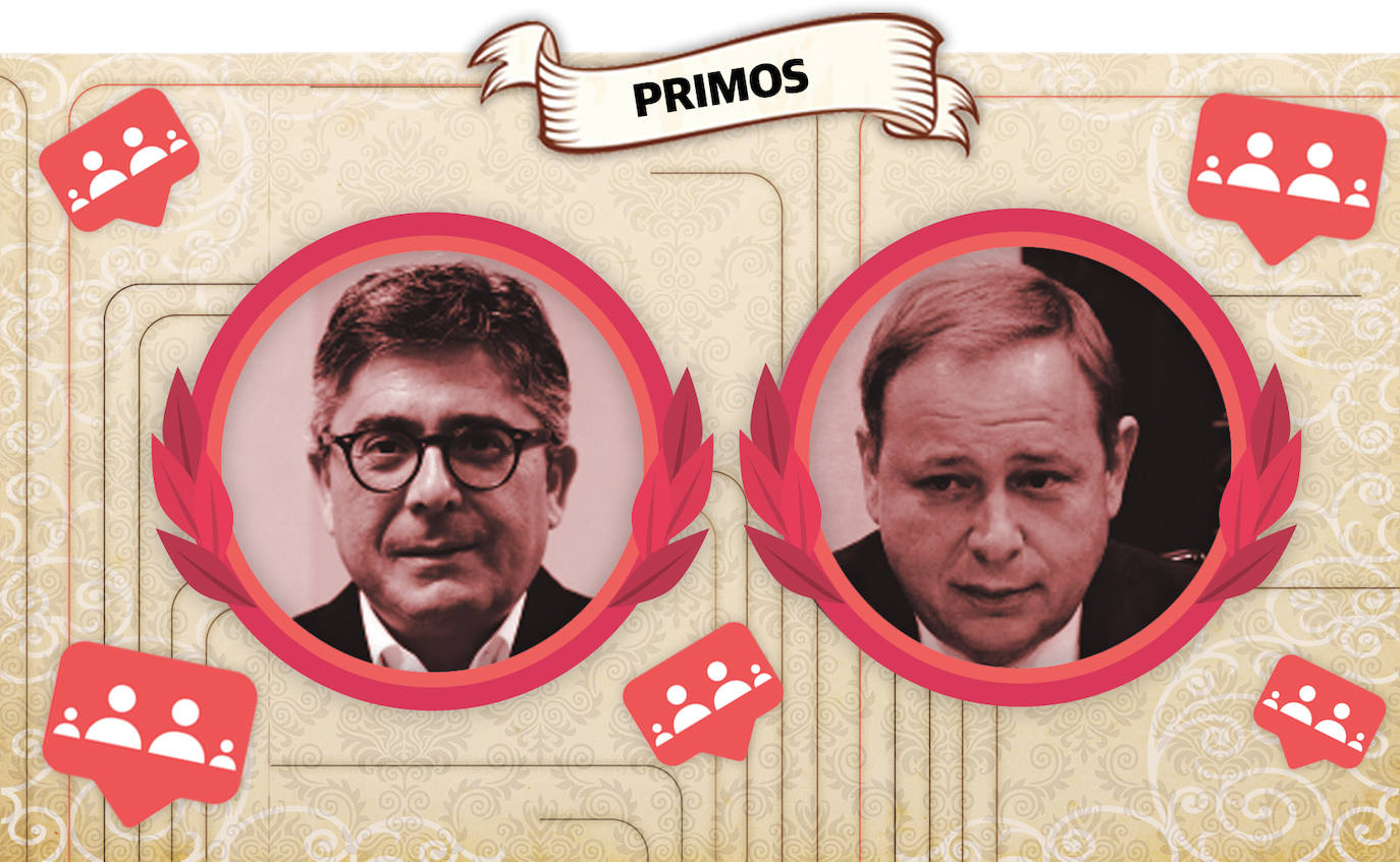 Alfred Boix, S. A. de Coordinación y José Manuel Orengo, exnúmero tres del PSPV | Conocidos coloquialmente por su parentesco, ‘los primos’ han compartido comidas familiares y trayectoria política. Pero Orengo ahora están en la empresa privada. 