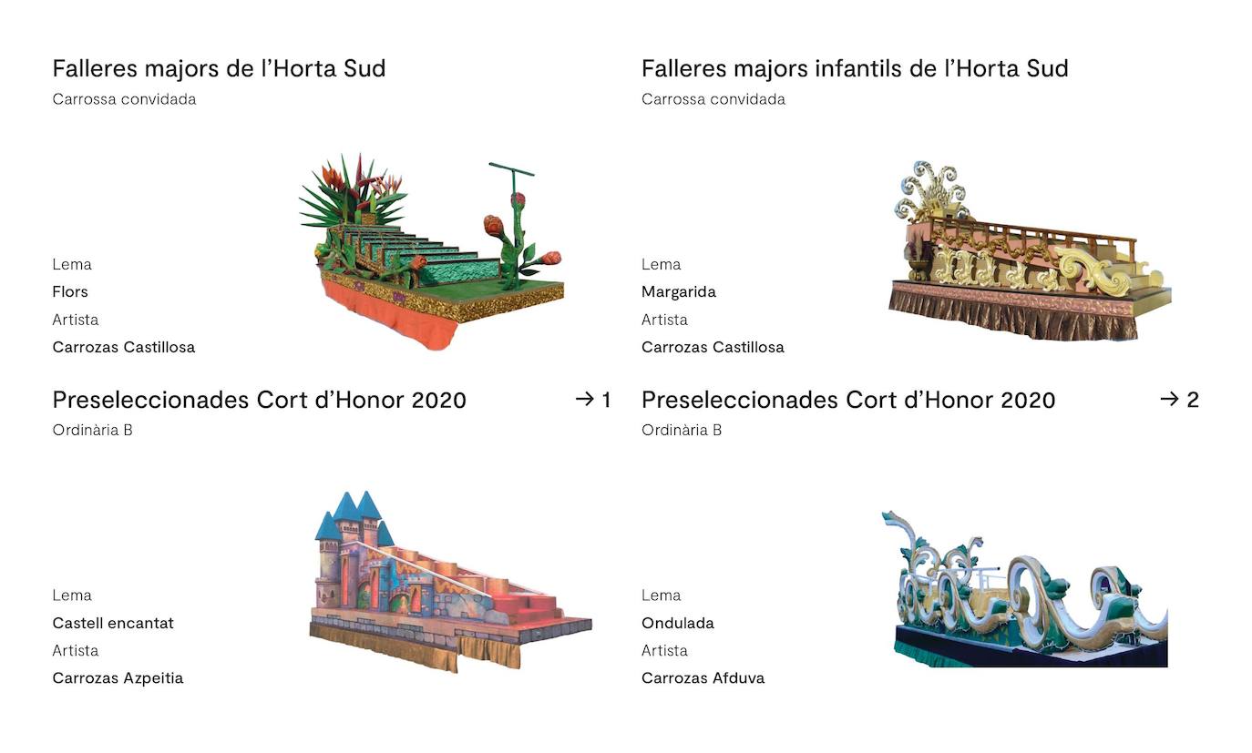 Así son las carrozas de la Batalla de Flores de Valencia 2019