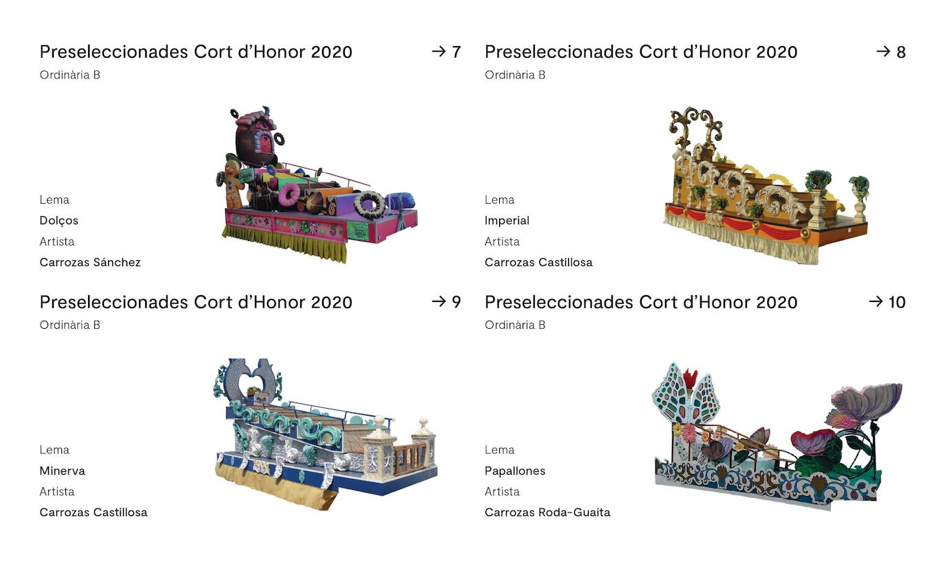 Así son las carrozas de la Batalla de Flores de Valencia 2019