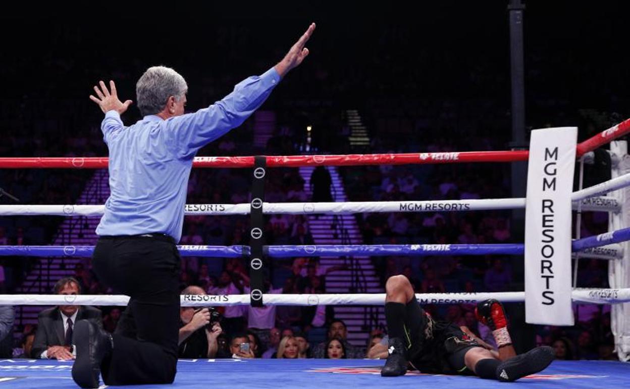 Imagen de un combate disputado en Las Vegas. 