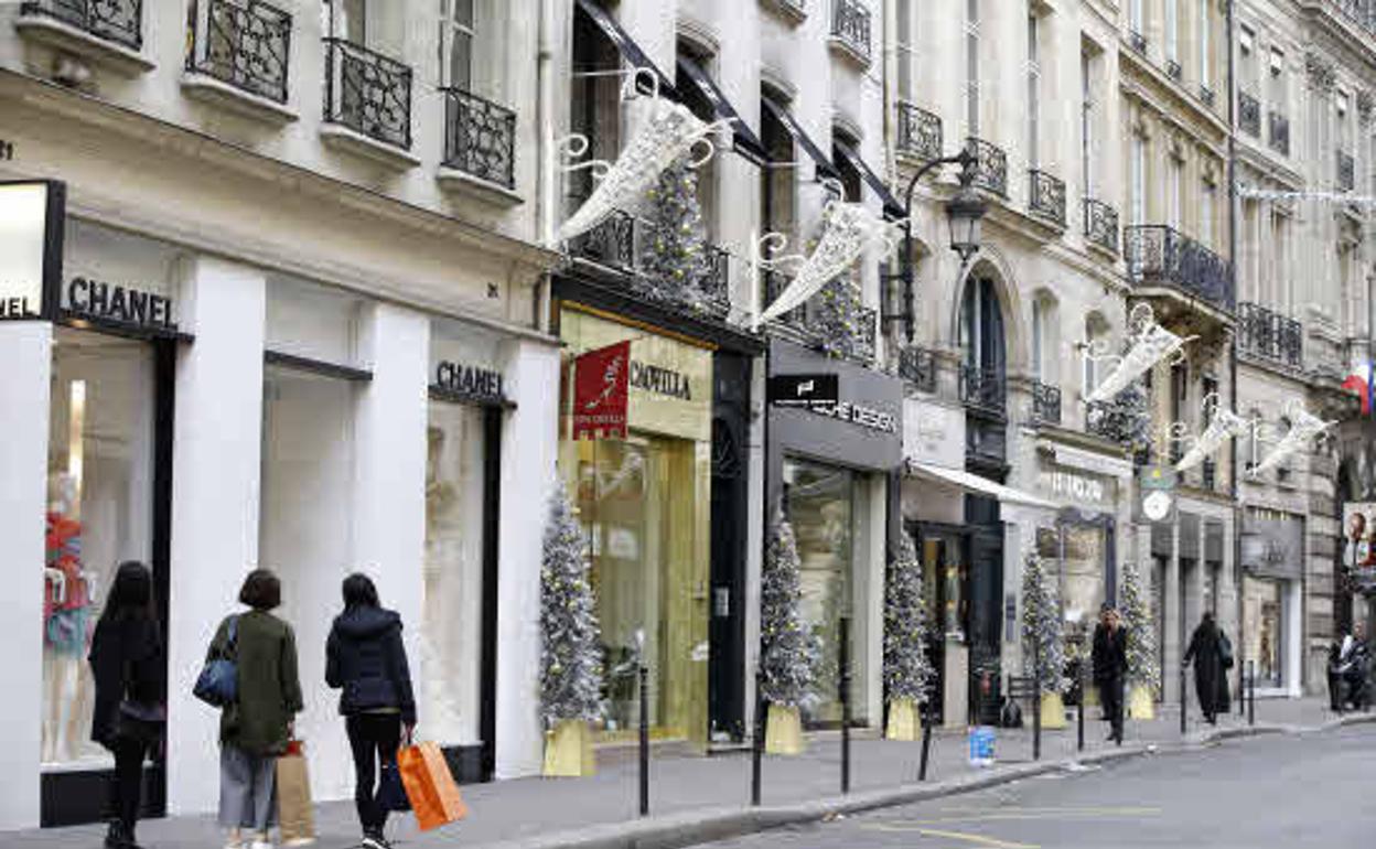 Calle Saint-Honoré de París.