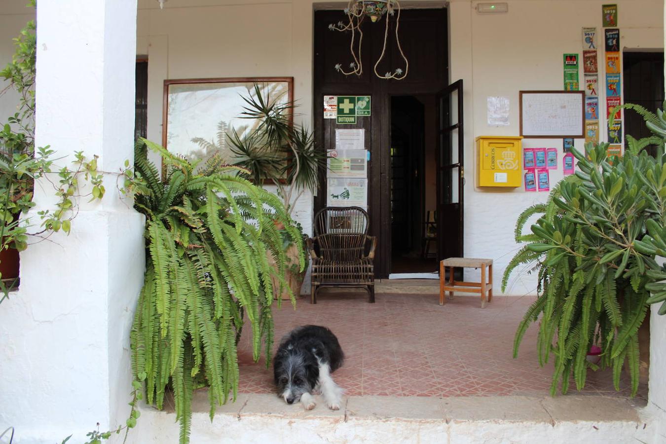 Entrada a la recepción del camping.