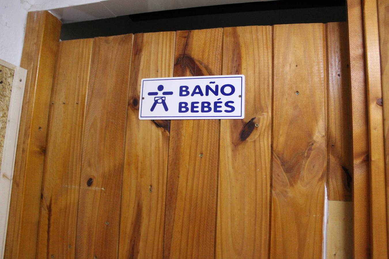 Baño para bebés del camping.