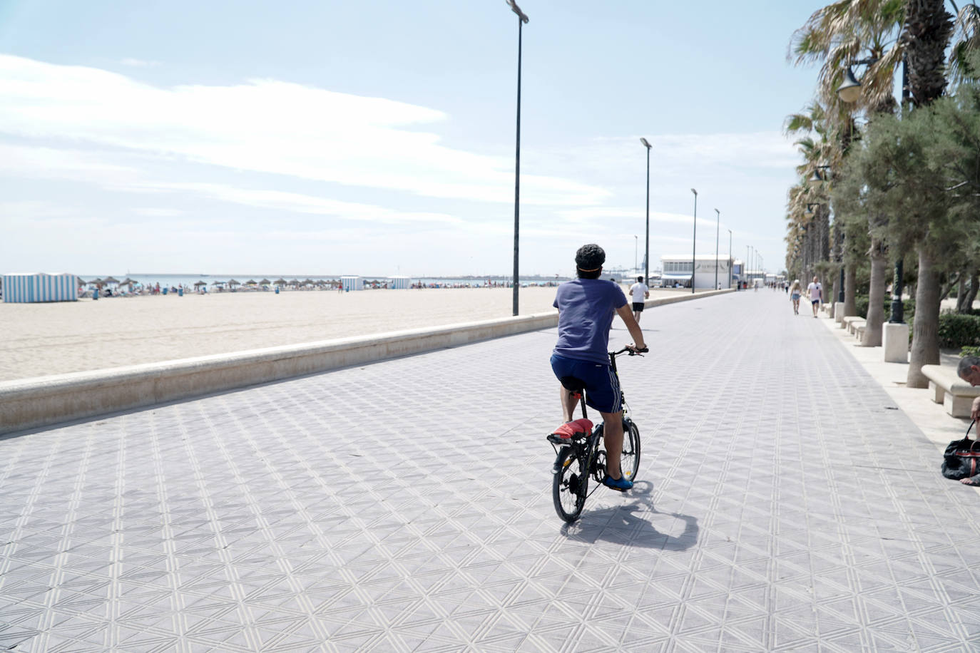 La Malvarrosa, la playa más emblemática y visitada de Valencia. 