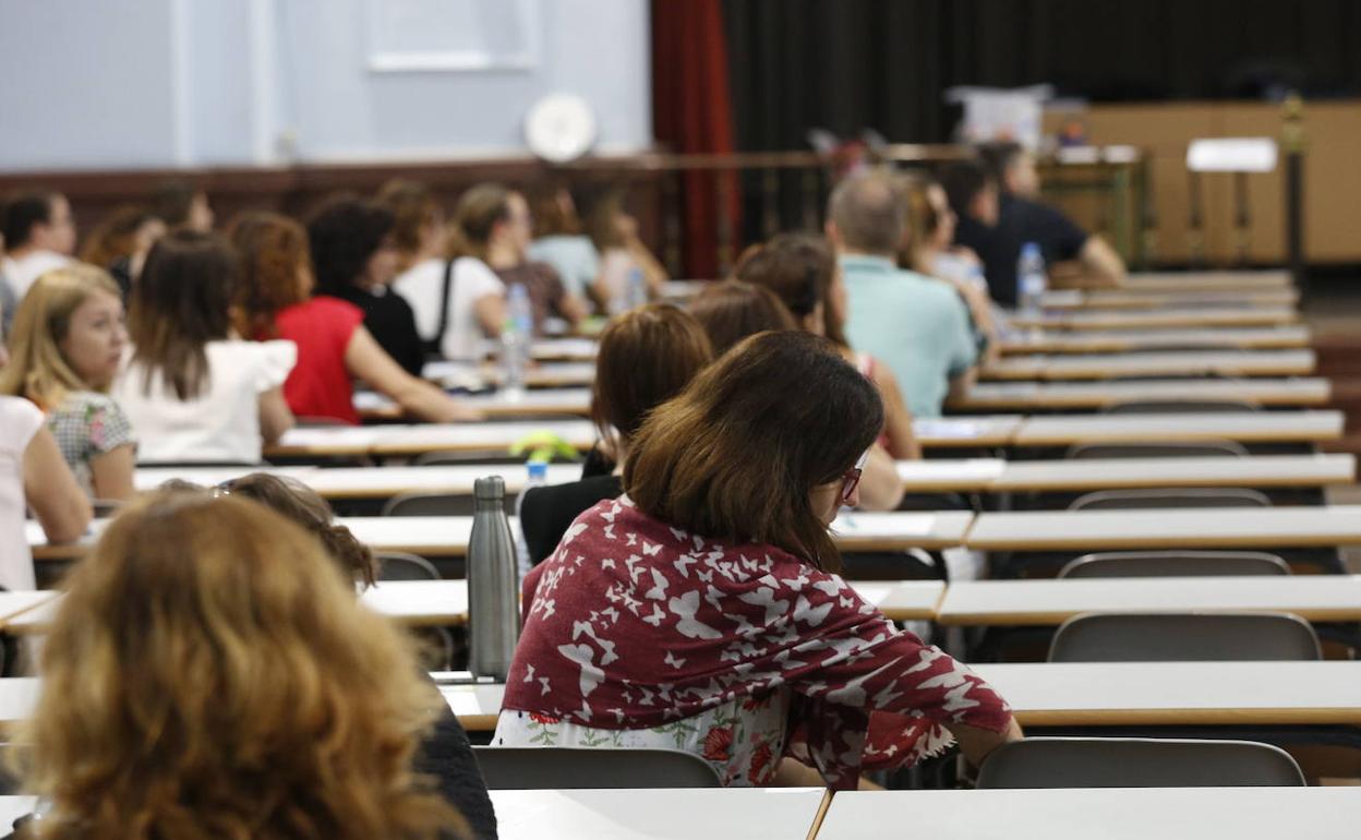 Unas pruebas de oposiciones realizadas en Valencia. 