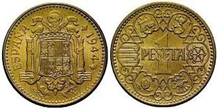 1 Peseta de 1944. 