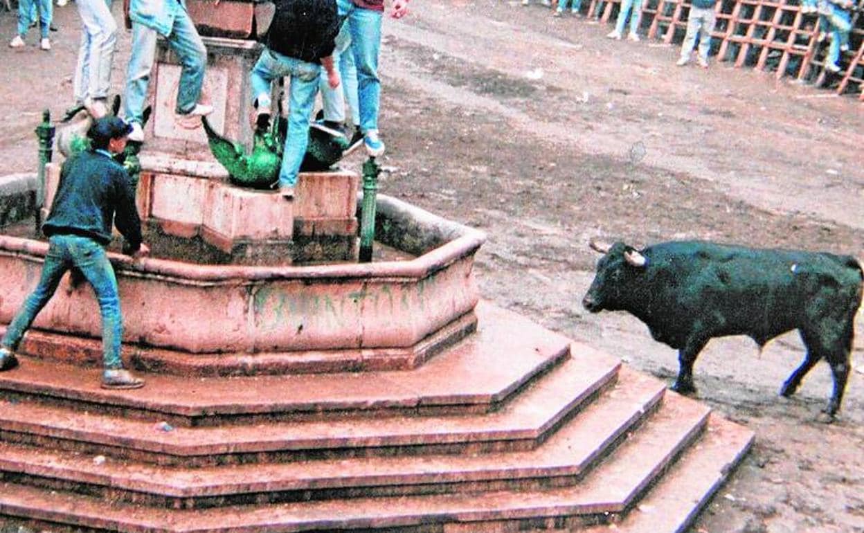 El toro Caviloso en Segorbe, donde fue un icono de la fiesta. 