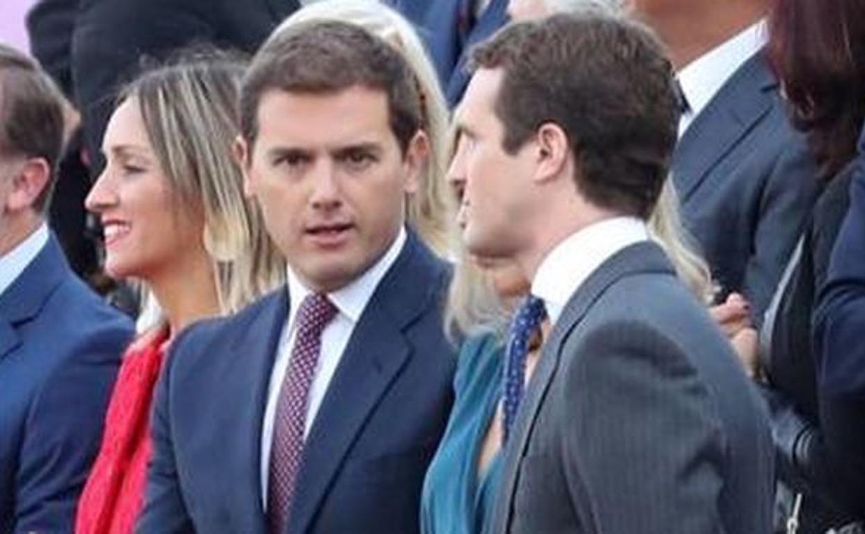 Albert Rivera y Pablo Casado.