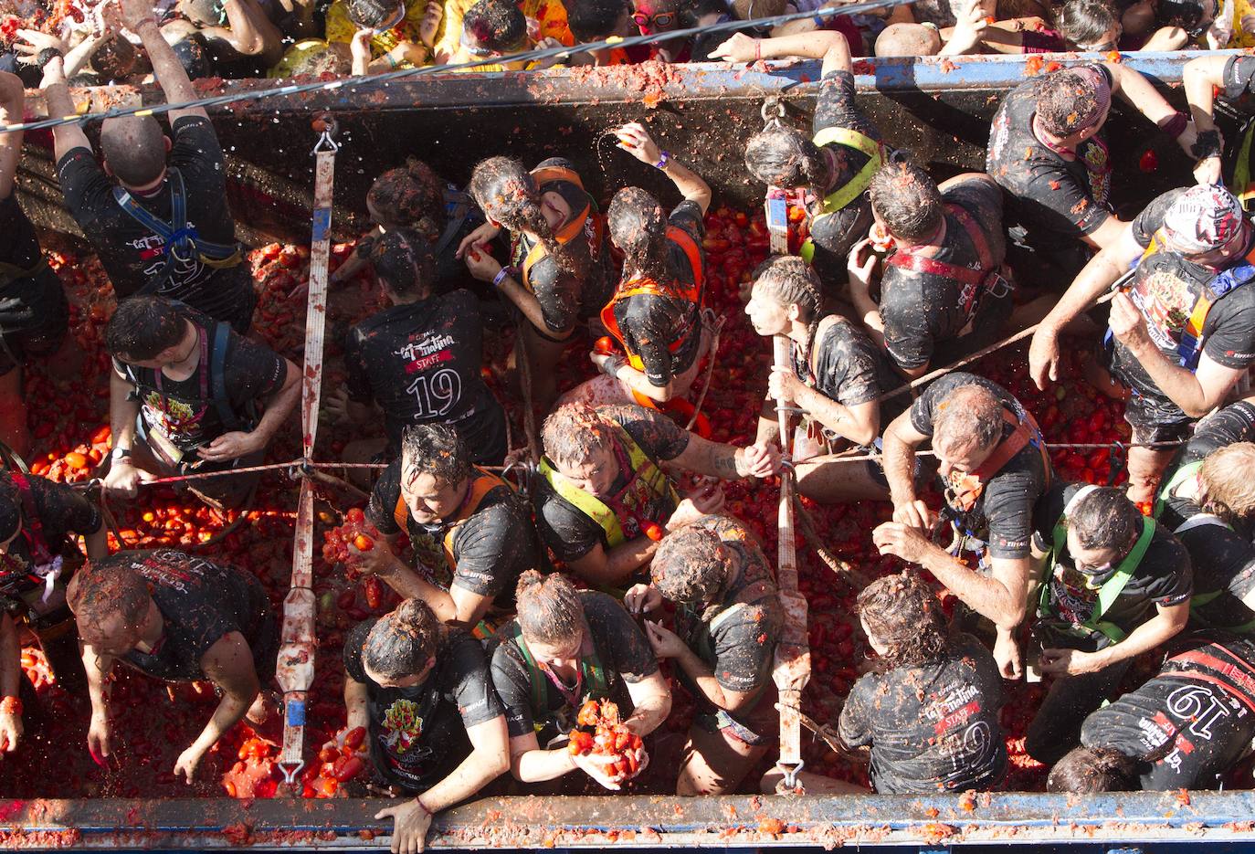 Fotos: La Tomatina de Buñol 2019, en imágenes