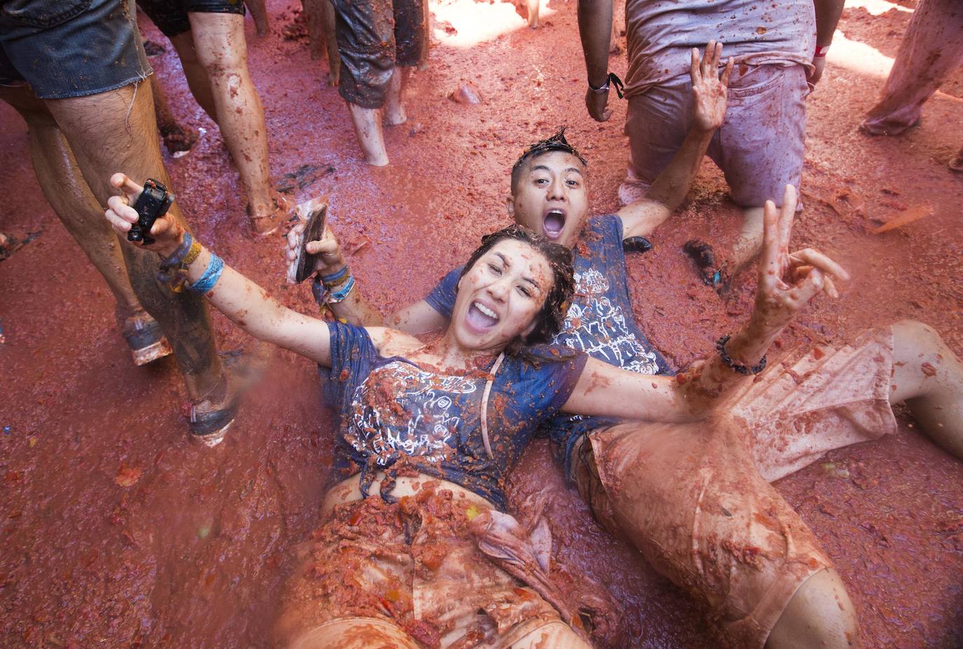 Fotos: La Tomatina de Buñol 2019, en imágenes