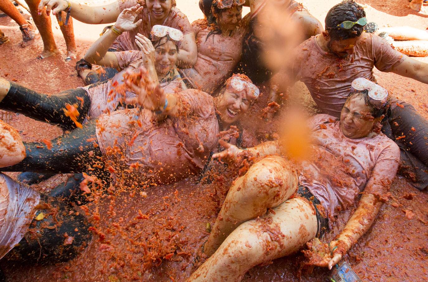 Fotos: La Tomatina de Buñol 2019, en imágenes