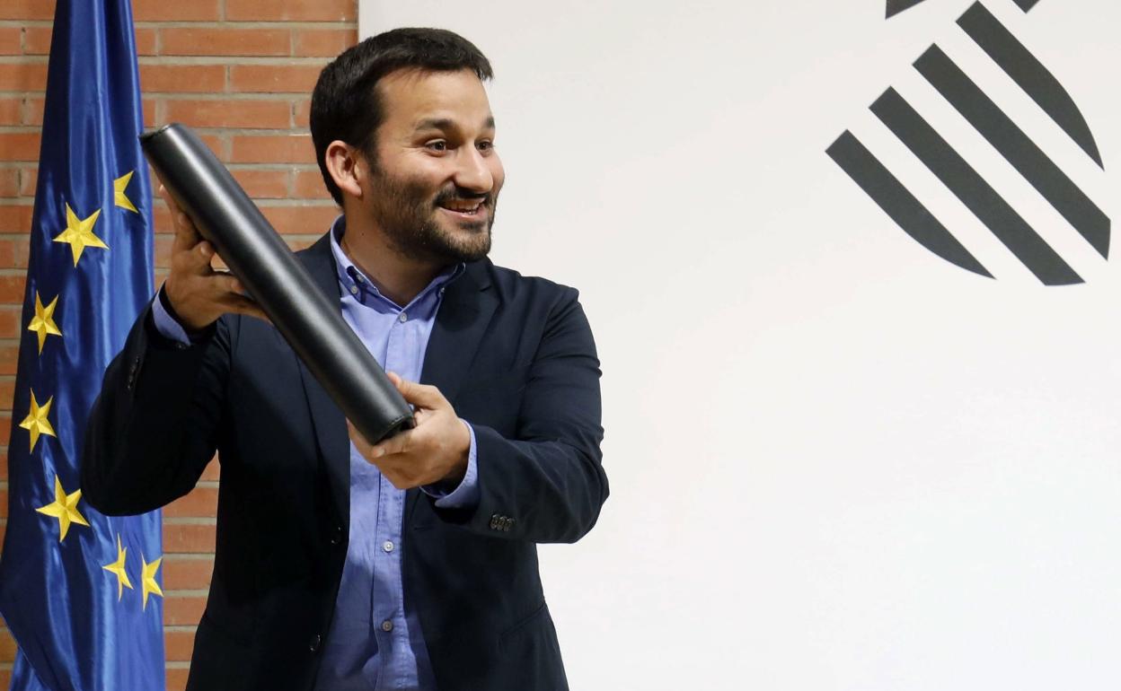 El conseller de Educación, Vicent Marzà, durante la toma de posesión del cargo el pasado junio. 