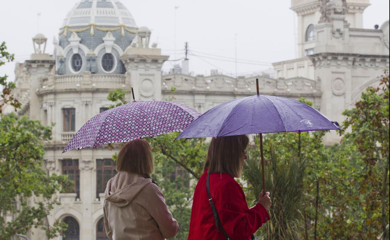 Lluvias en Valencia.