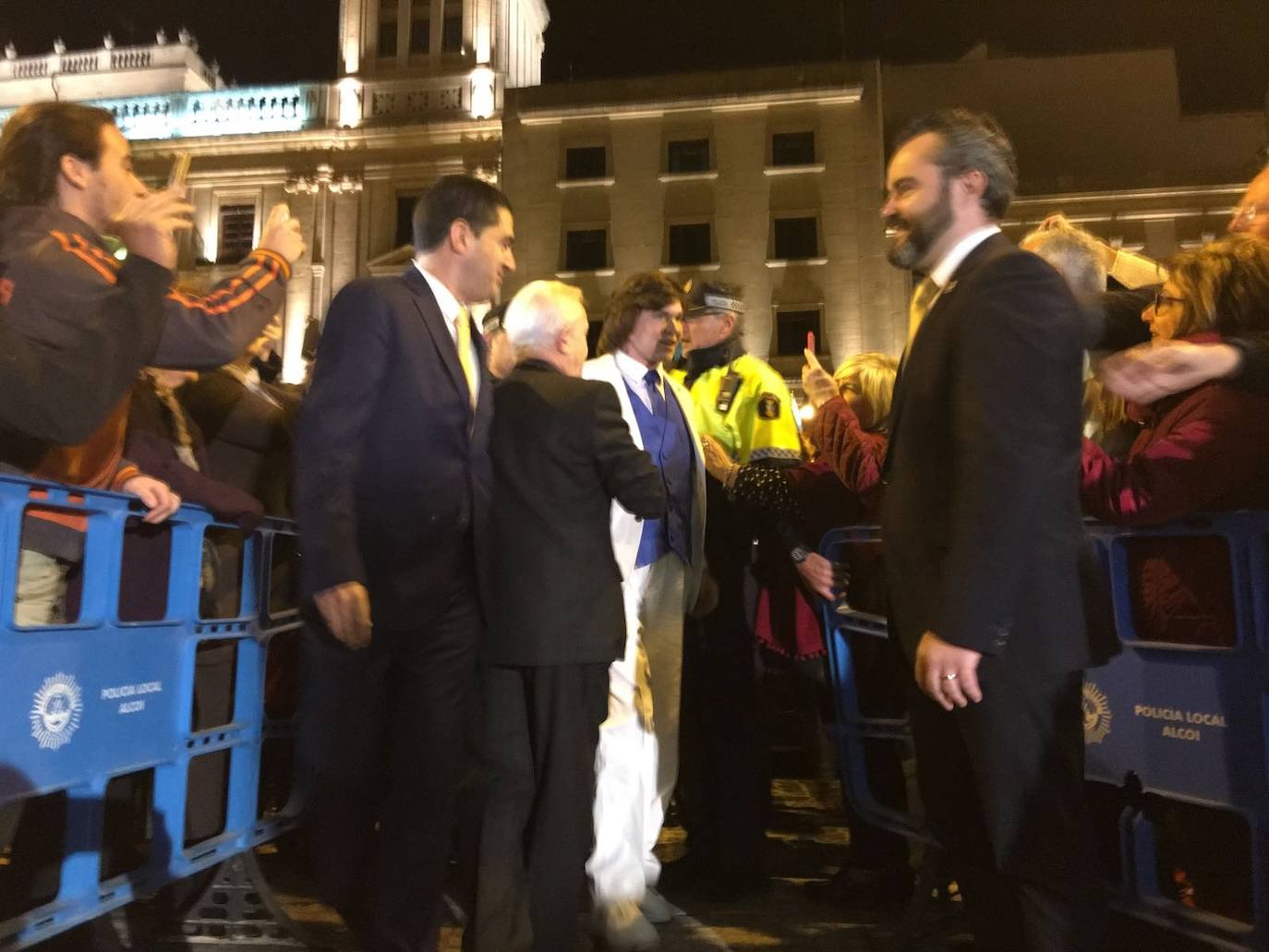 Camilo Sesto, llego al homenaje de Alcoy en 2016.