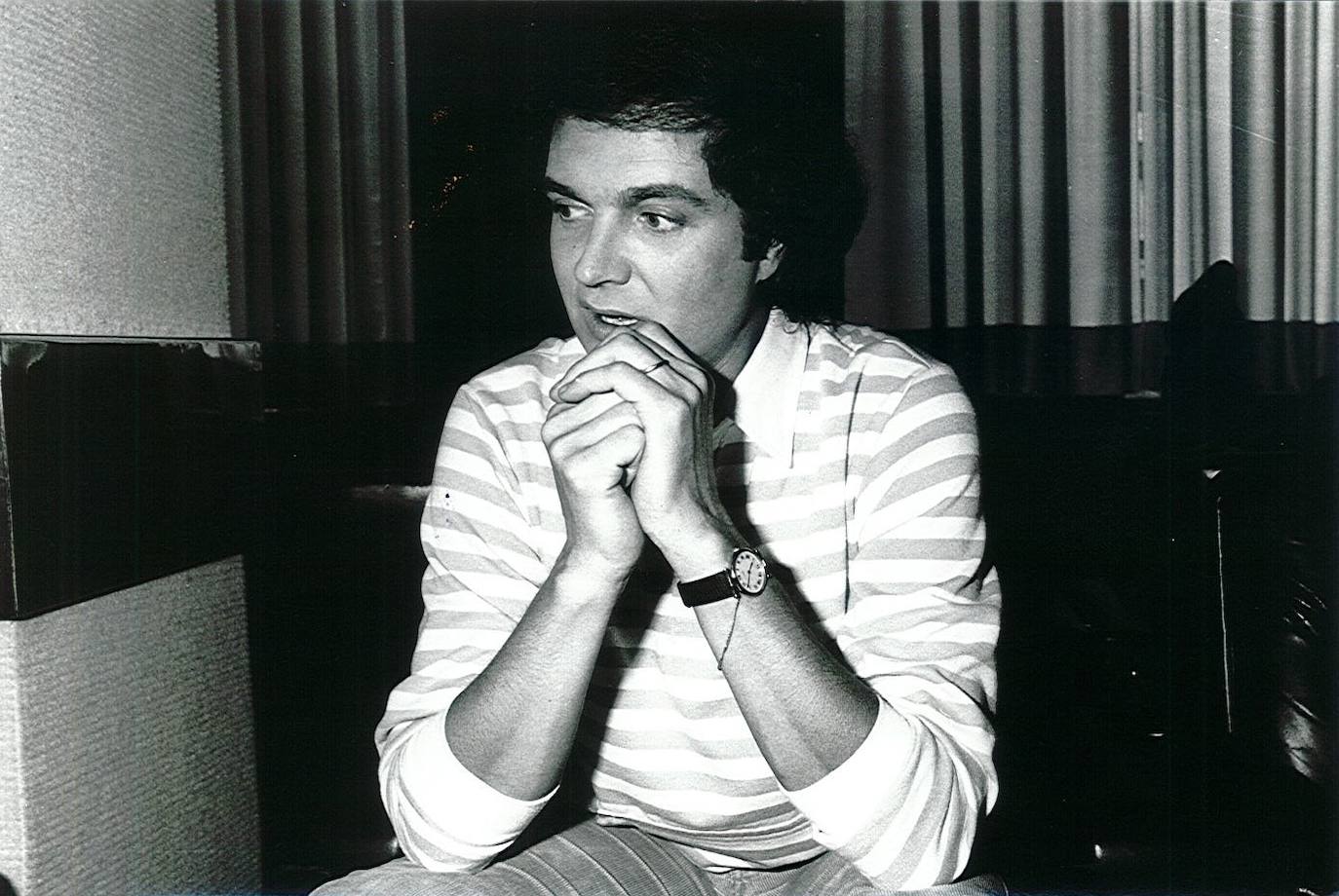 Camilo Sesto, durante una entrevista en Valencia.