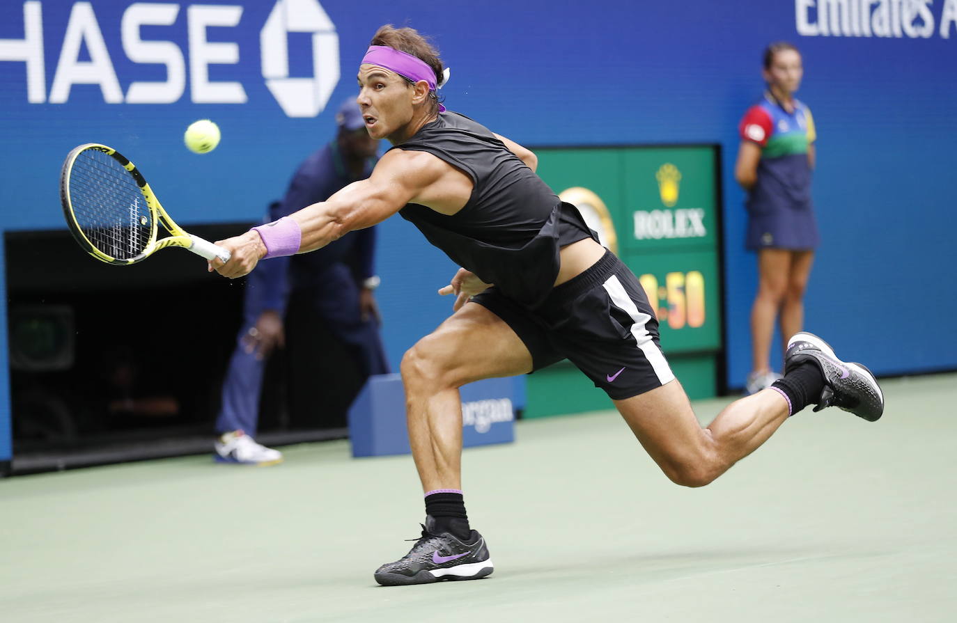 Rafael Nadal y Daniil Medvedev se midieron por el título masculino del US Open en el USTA Billie Jean King National Tennis Center de Nueva York