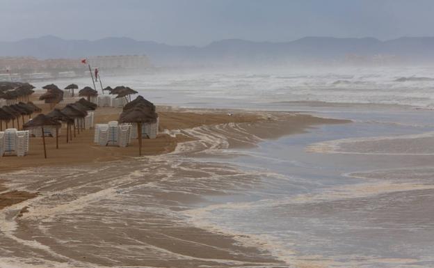 Así ha arrasado el temporal las playas valencianas