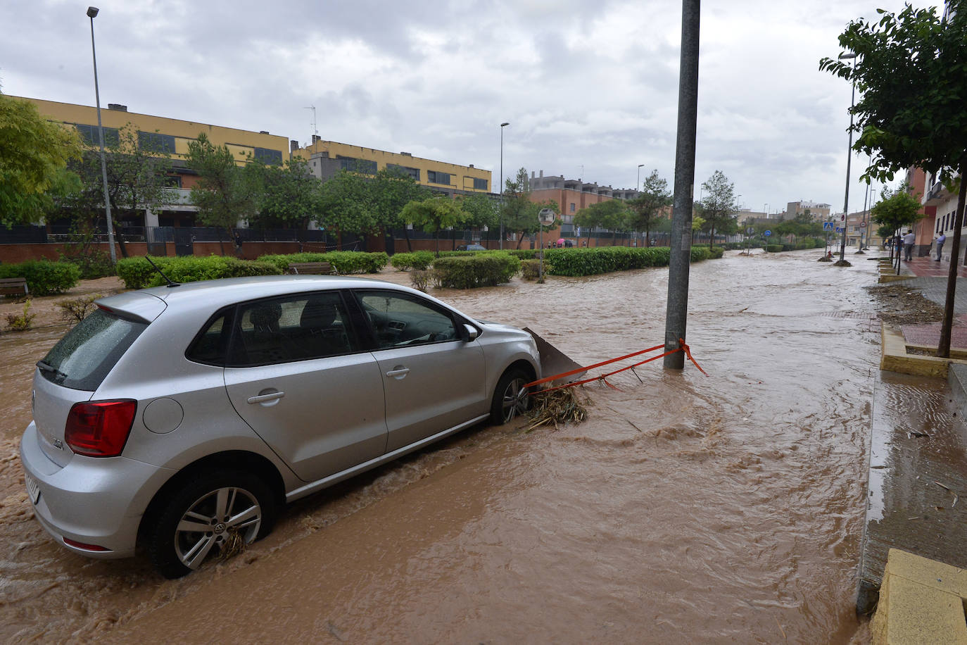 Efectos del temporal en Murcia.