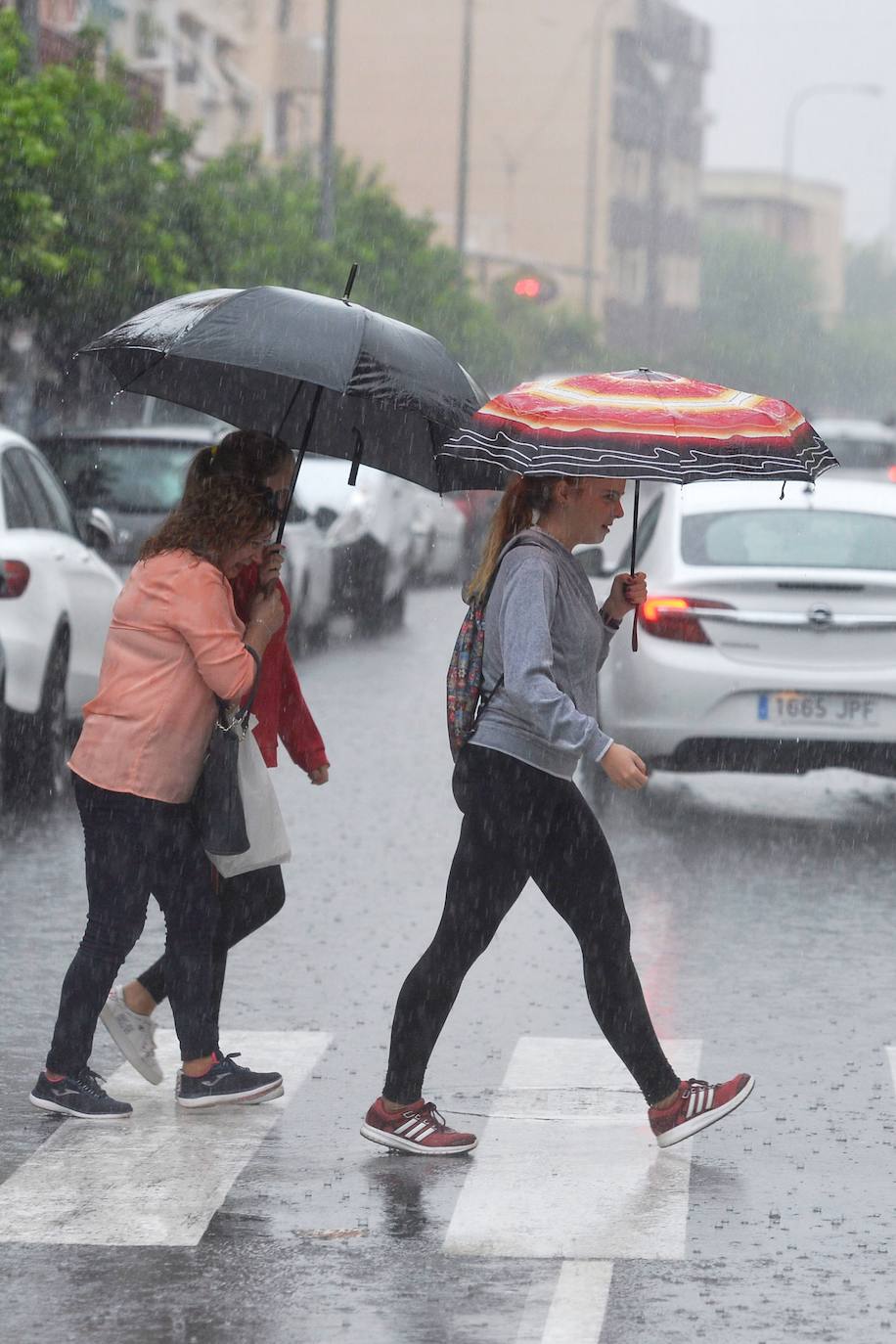 Efectos del temporal en Murcia.