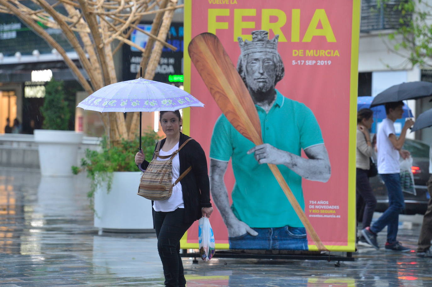 Efectos del temporal en Murcia.