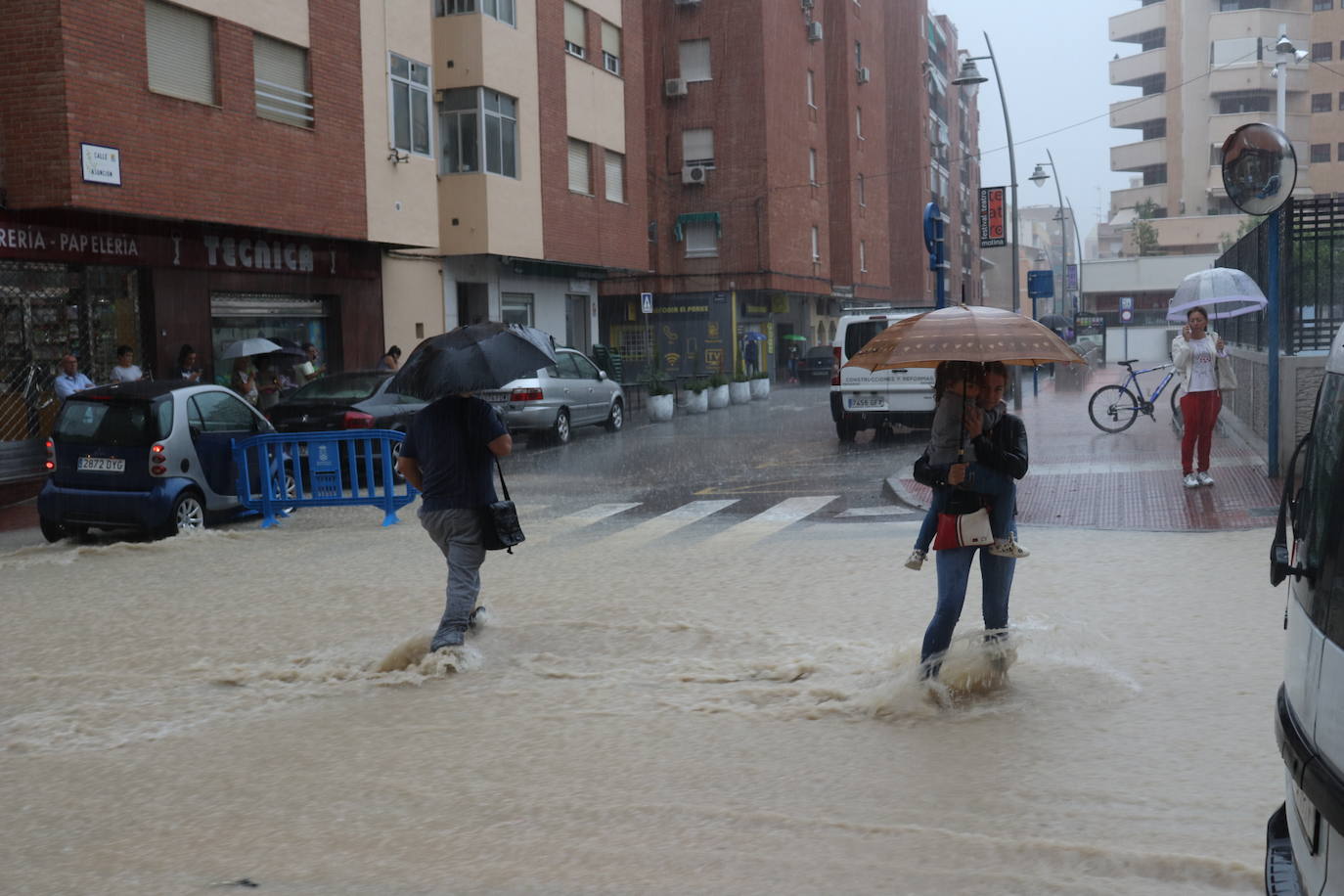 Efectos del temporal en Murcia.