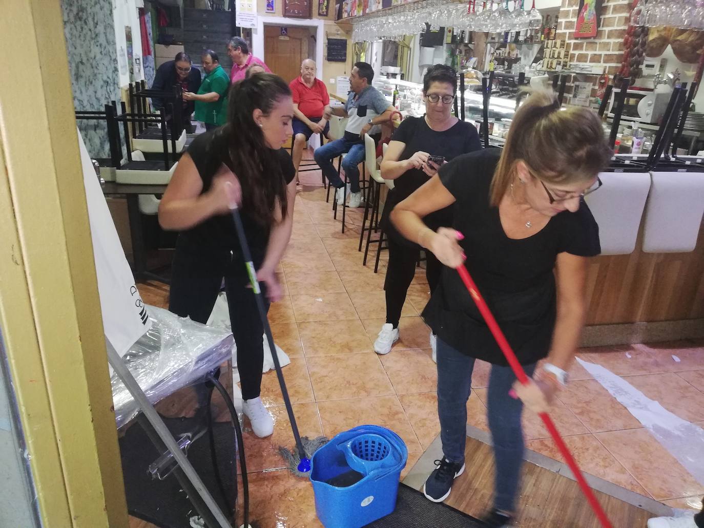 Efectos del temporal en Murcia.