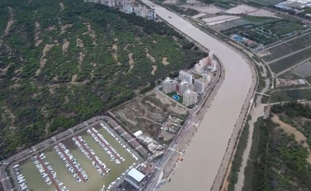 La desembocadura del río Segura desde las alturas