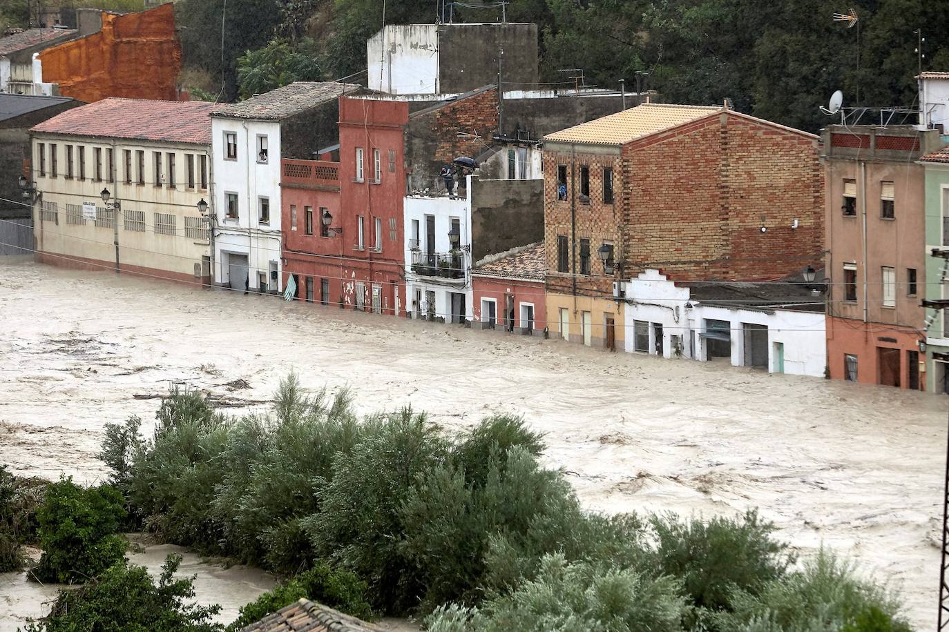 Desbordamiento del río Clariano.